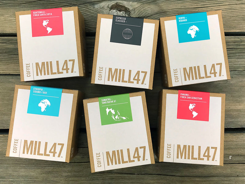 Collection Box — 6 lbs. Top Shelf ($29.70) Green Coffee Mill47 Coffee